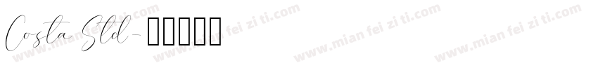 Costa Std字体转换
